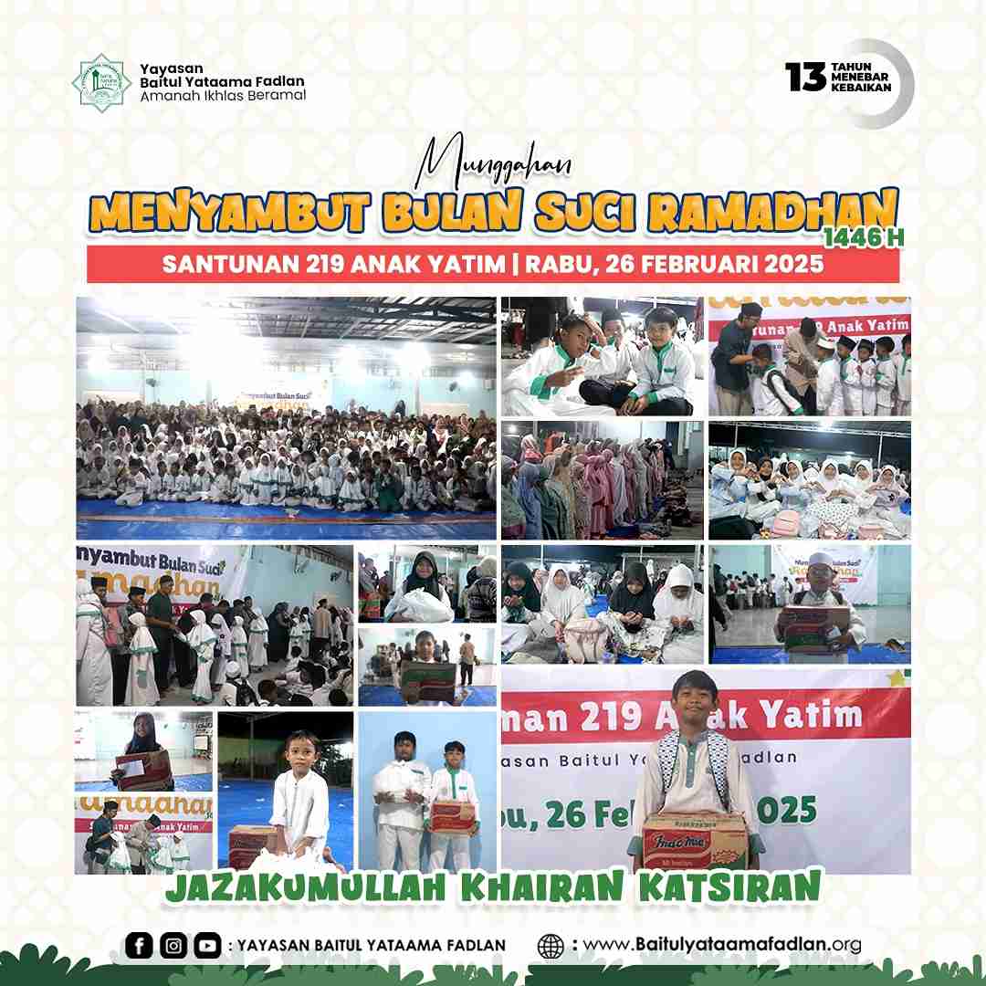 Kebersamaan Penuh Berkah: Munggahan Bersama Pengurus dan 219 Anak Yatim